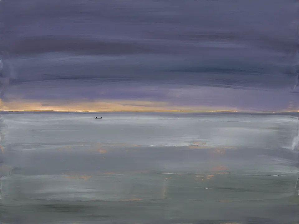 Dunga, Before Light, 2021. Oil on canvas.