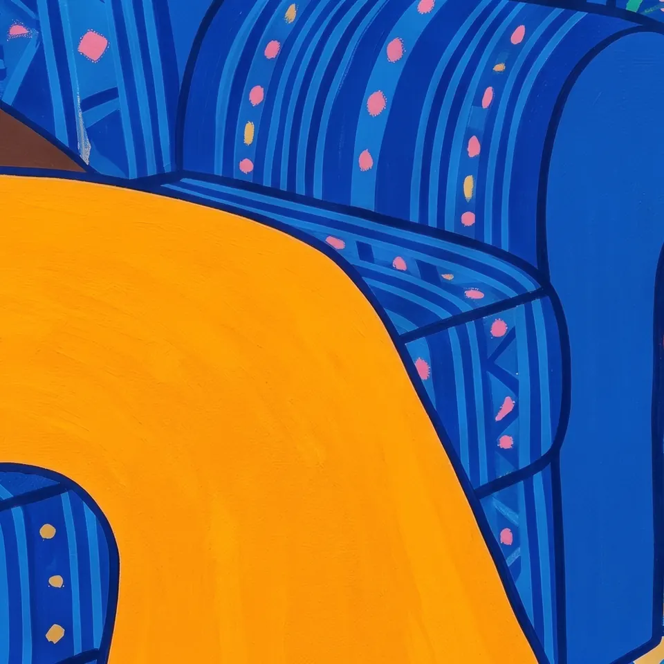 The Blue Room, detail.