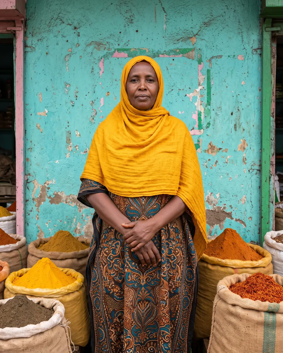 Mama Rehema, Kariakoo, 2022. Archival pigment print.