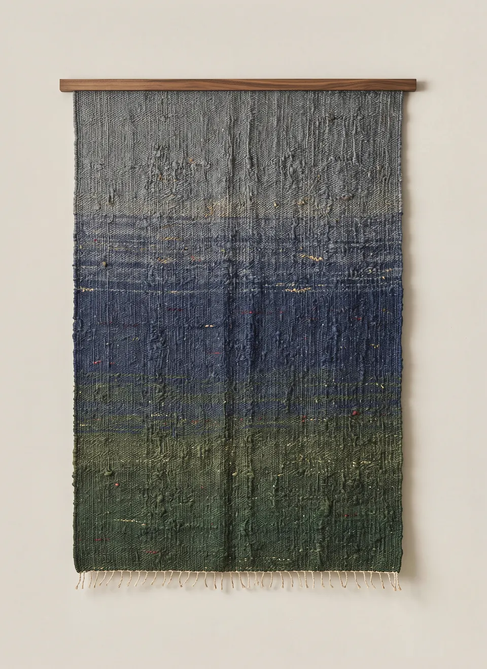 Long Rains, 2021. Hand-woven wool and sisal.