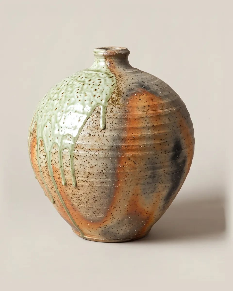 Large vessel, 2022. Wood-fired stoneware.