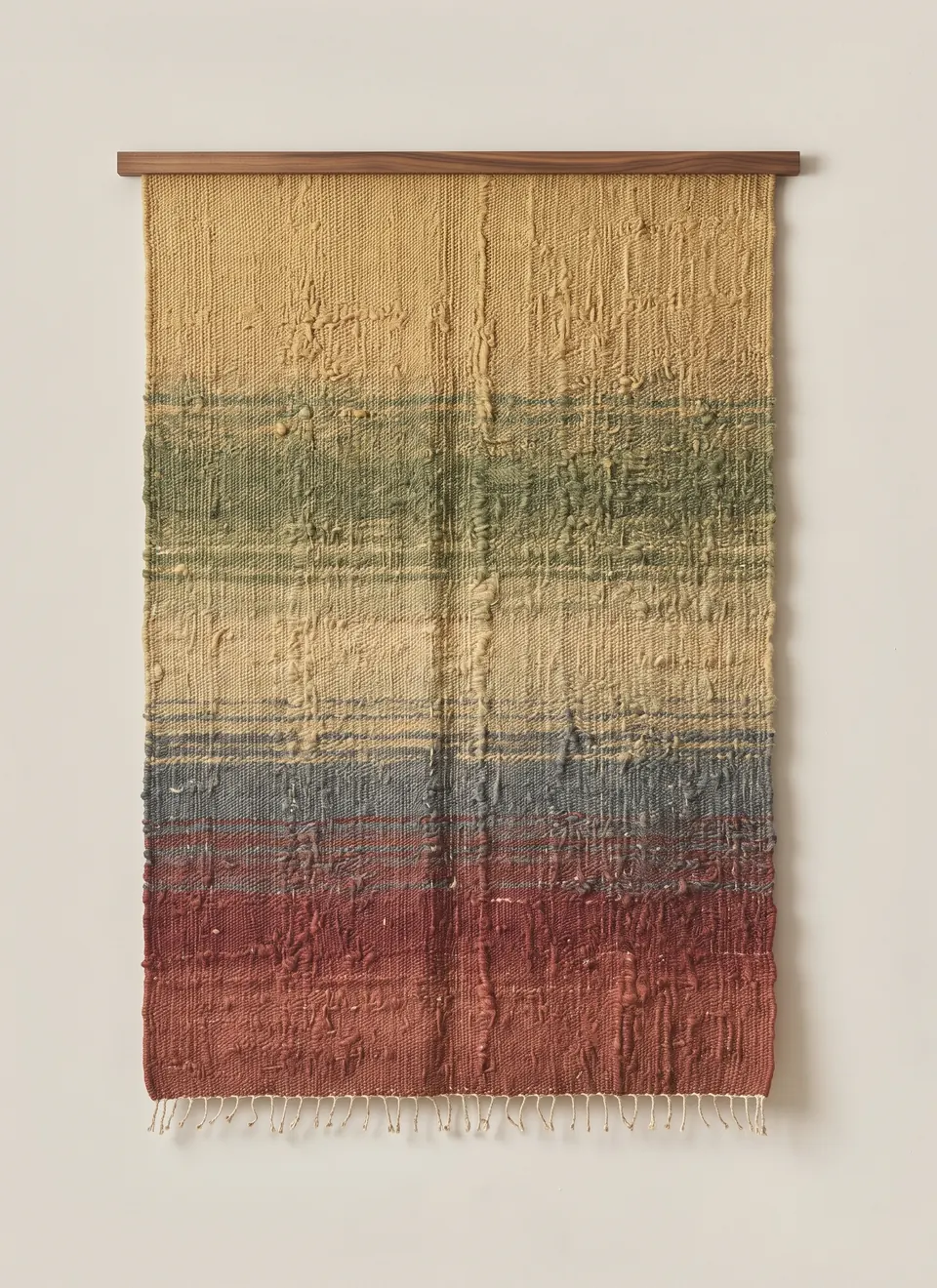 Dry Season, 2020. Hand-woven wool and sisal.